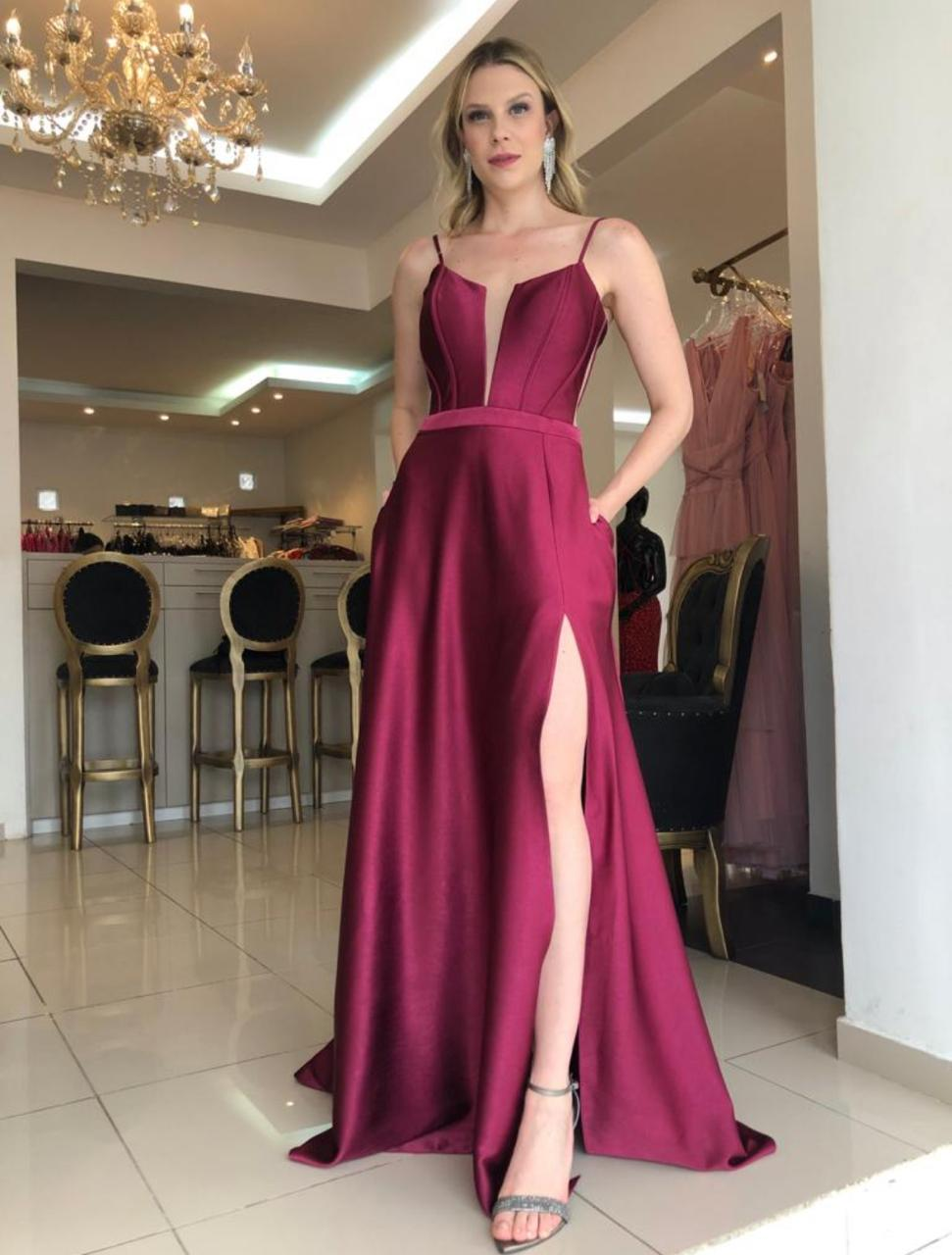 Vestido de festa longo